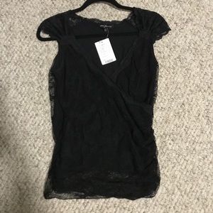 Black lace AnnFerriday top NWT from Anthropologie